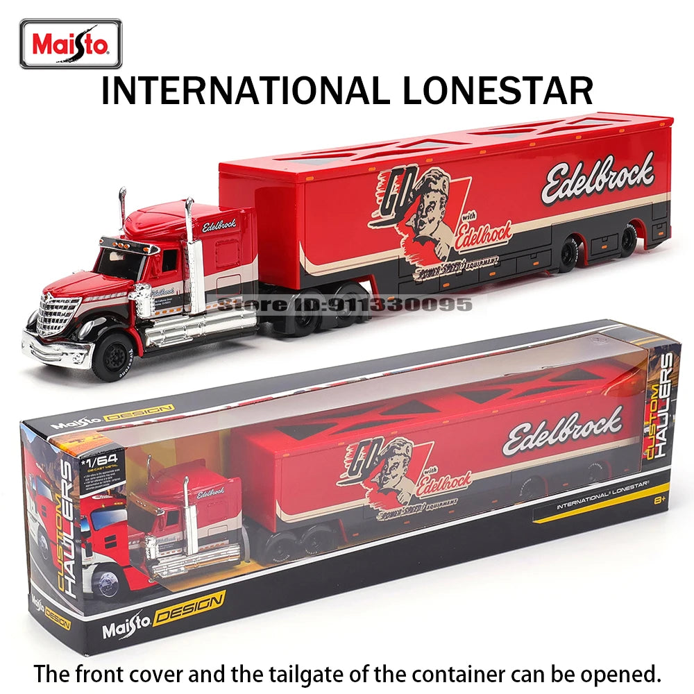 Lookrover Maisto 1:64 International LoneStar Car Trailer Elite Transport Diecast Precision Model Gift