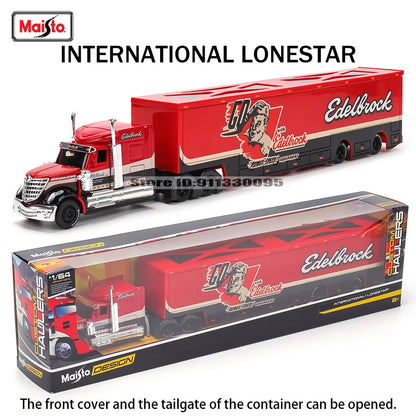 Lookrover Maisto 1:64 International LoneStar Car Trailer Elite Transport Diecast Precision Model Gift