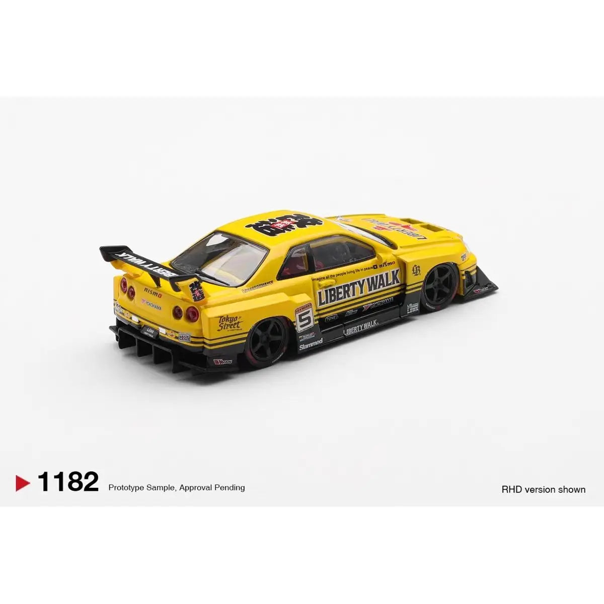 Lookrover MINI GT 1:64 Nissan LB-ER34 Super Silhouette Alloy Car Model #1182 Collectible