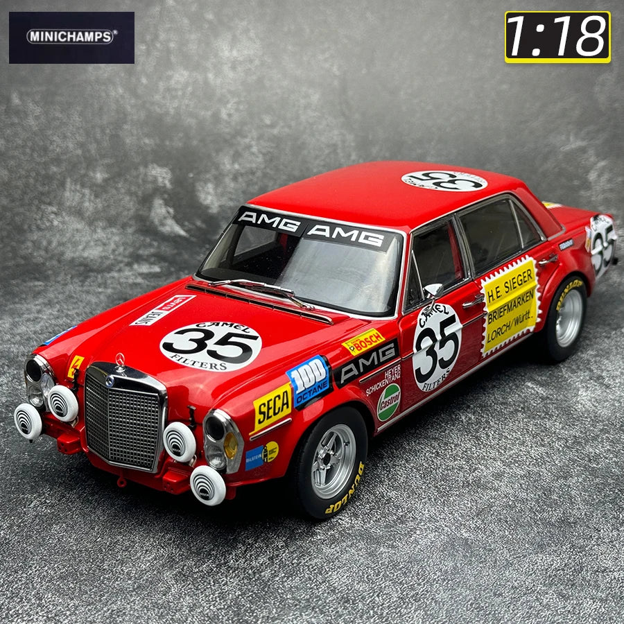Lookrover Minichamps 1:18 Mercedes 300SEL 6.8 1971 Classic Diecast Car Model Static Display