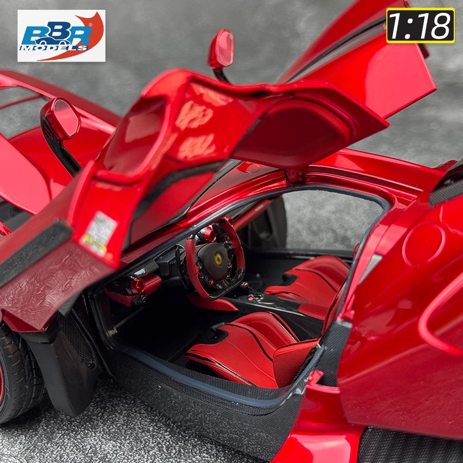 Lookrover BBR Models 1:18 Red Convertible Full-Drive Metal Car Model Holiday Gift Collection