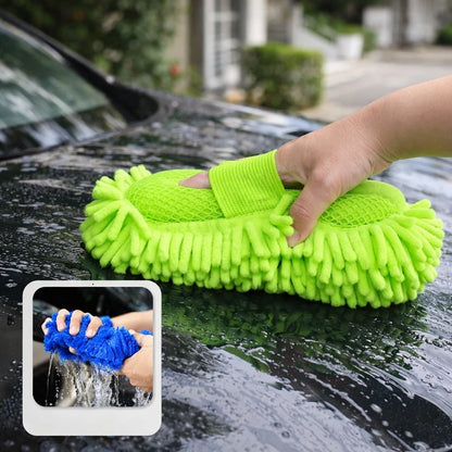 Lookrover Microfiber Car Wash Gloves Ultra Absorbent Scratch-Free Auto Cleaning Tool 1/2pcs