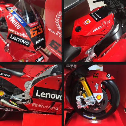 Maisto 1/6 Ducati Desmosedici GP #63 Motorcycle Model Toy Vehicle Collection Autobike Shork-Absorber Off Road Autocycle Toy Car