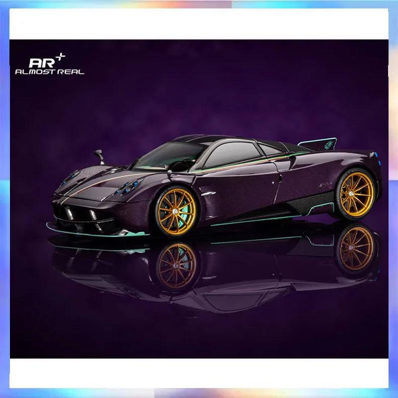 New Almost Real 1/18 Pagani Huayra Car Model Full Open Alloy Model Limitied Edition Room Ornament Boy Collection Toys Gift