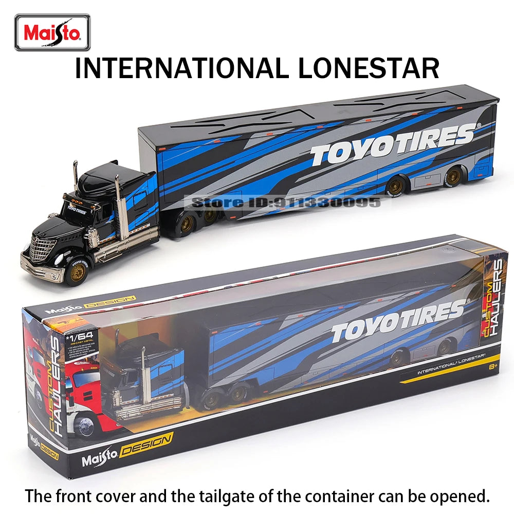 Lookrover Maisto 1:64 International LoneStar Car Trailer Elite Transport Diecast Precision Model Gift