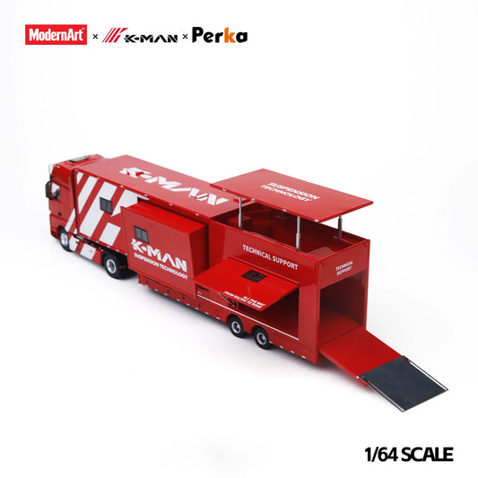 Lookrover Modern Art 1:64 Racing Service Vehicle Alloy Diecast Truck Mini Simulation Hobby Decor
