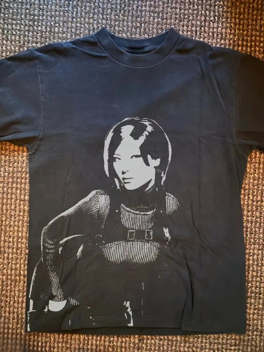 Lookrover Resident Evil Vintage Game T-Shirt Ada Wong Leon S. Kennedy Print Cotton Unisex Streetwear