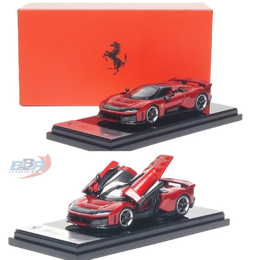 Lookrover BBR Models 1:64 Ferrari F80 Supercar Rosso Red Full-Opening Diecast Model Car