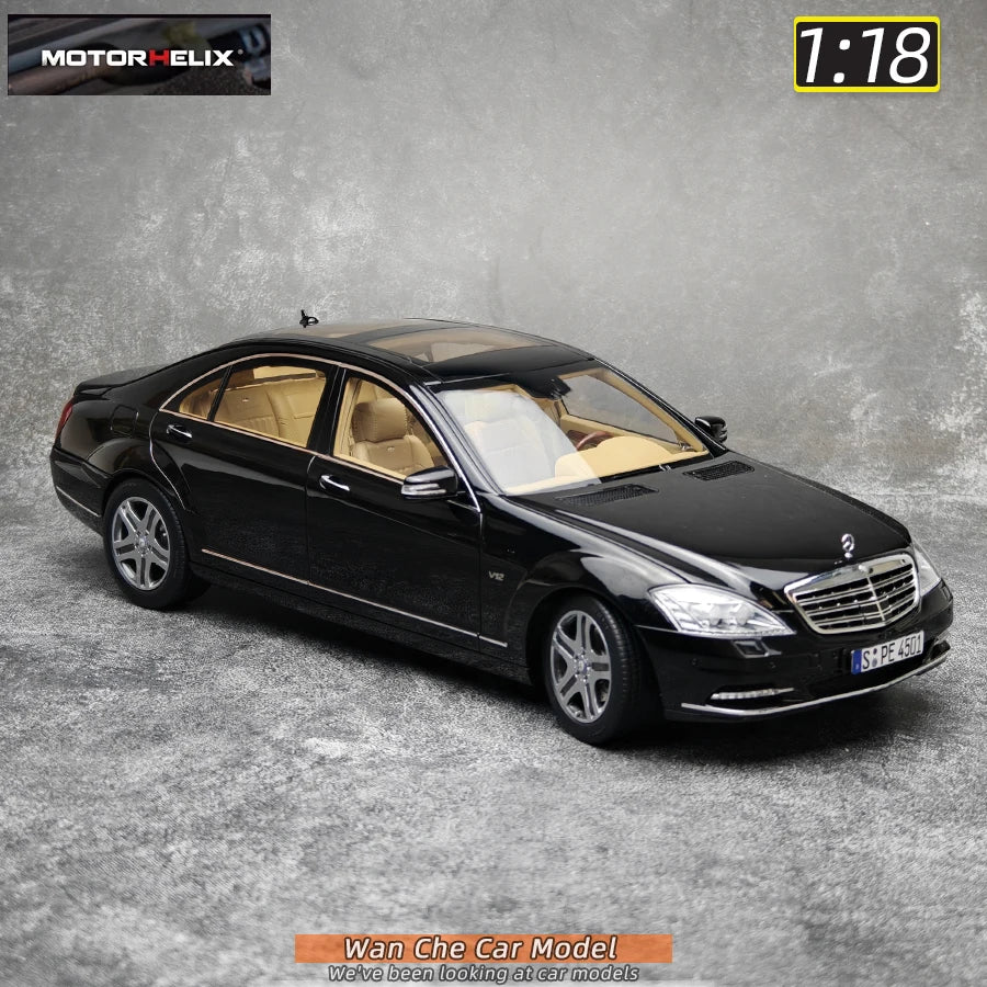 Lookrover Motorhelix 1:18 Mercedes-Benz S600L W221 S-Class Diecast Metal Car Model Display Gift