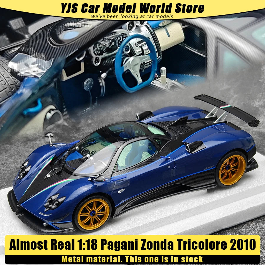 Lookrover Almost Real 1:18 Pagani Zonda Tricolore 2010 Alloy Diecast Car Model Collection Gift