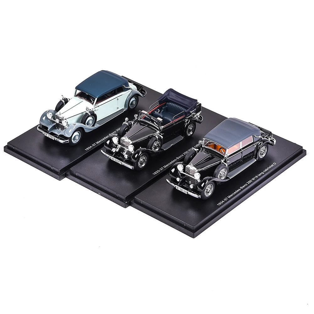 Lookrover Mercedes 290 W18 Lang Cabriolet 1933-34 1:43 Resin Car Model High-Simulation Collectible