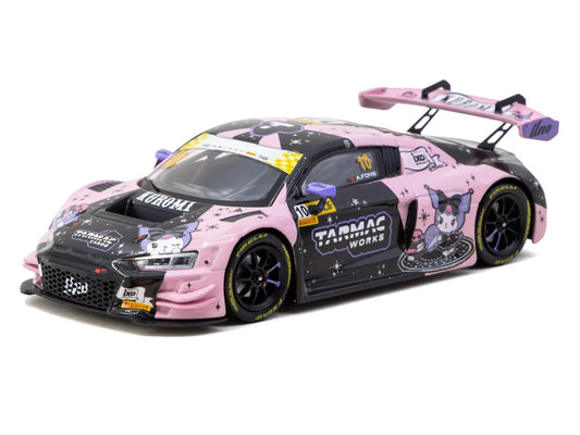 Audi R8 LMS GT3 evo II #10 Adderly Fong "Uno Racing Team - Kuromi" "Macau GT Cup - FIA GT World Cup" (2024) with A4 Poster "Hobby43" Series 1/43 Diecast Model Car by Tarmac Works