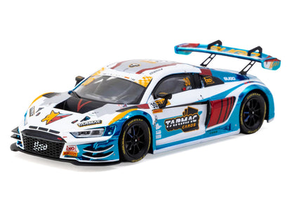 Audi R8 LMS GT3 evo II #30 James Yu "Uno Racing Team" "Macau GT Cup - FIA GT World Cup" (2024) with A4 Poster "Hobby43" Series 1/43 Diecast Model Car by Tarmac Works
