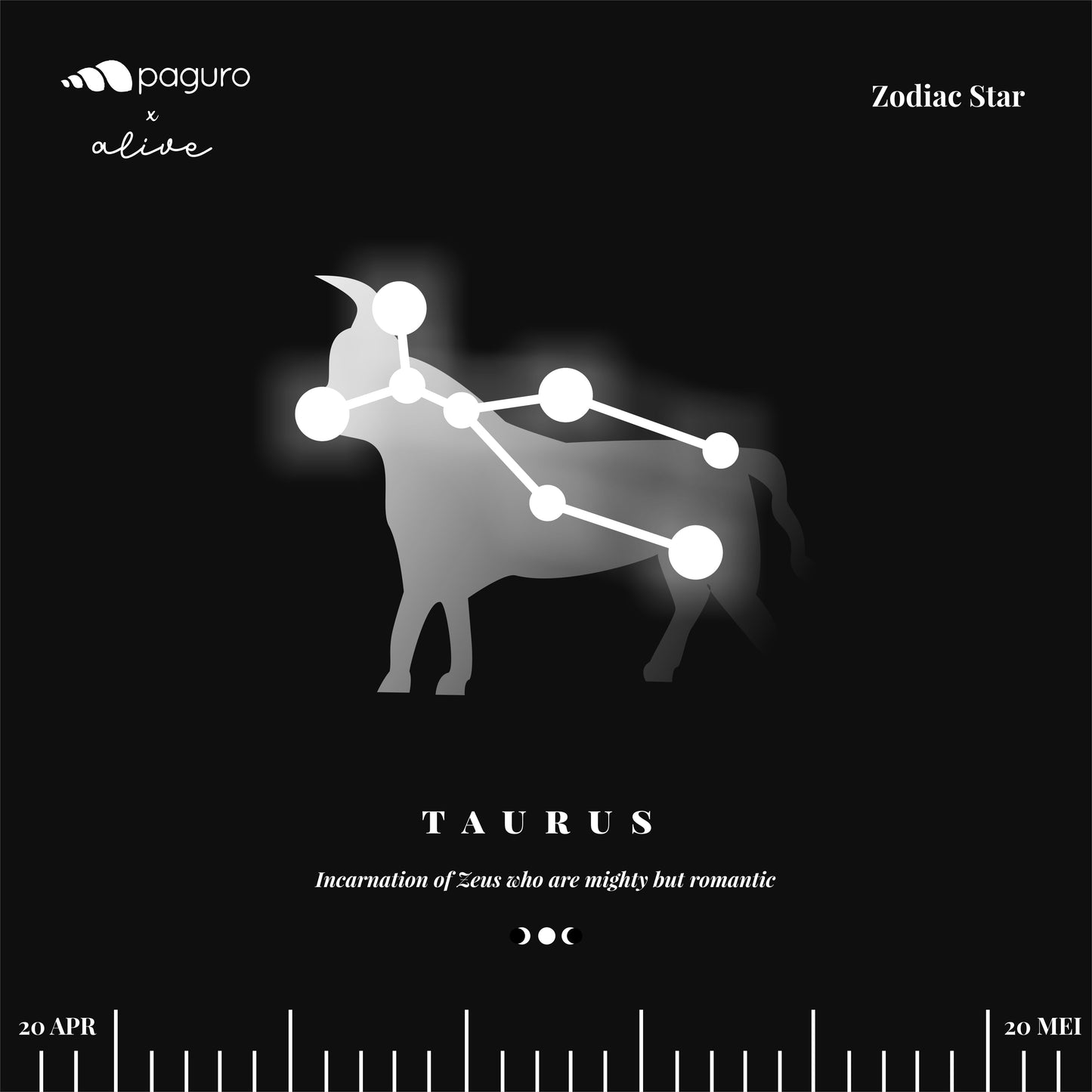 Taurus Zodiac Sign Sustainable Necklace