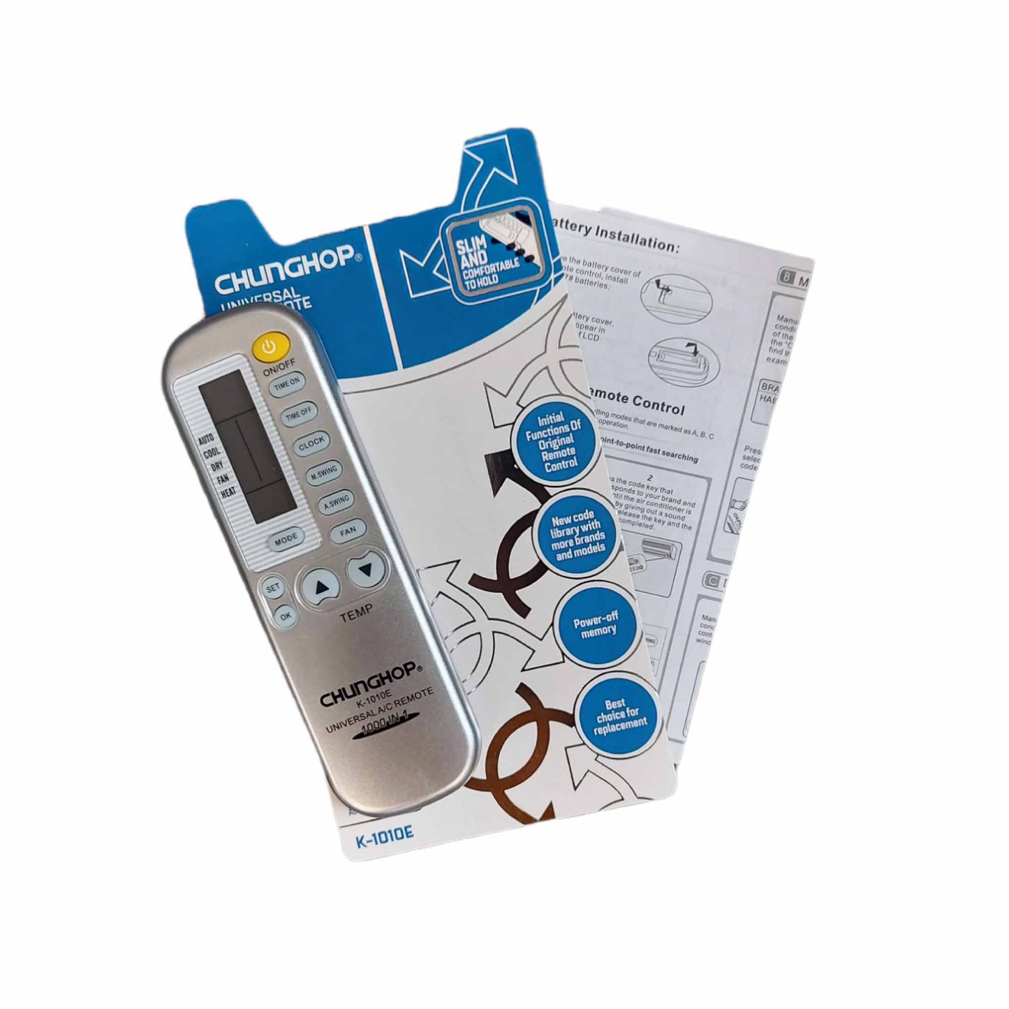 NNEDSZ Air Conditioner AC Remote Control Silver - For TOBO TONGLI TOSHIBA TOYO WANBAO