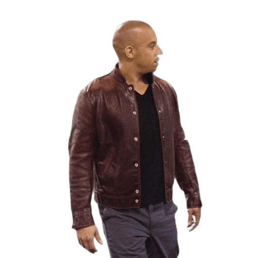 Vin Diesel Fast And Furious Real Leather Jacket Red
