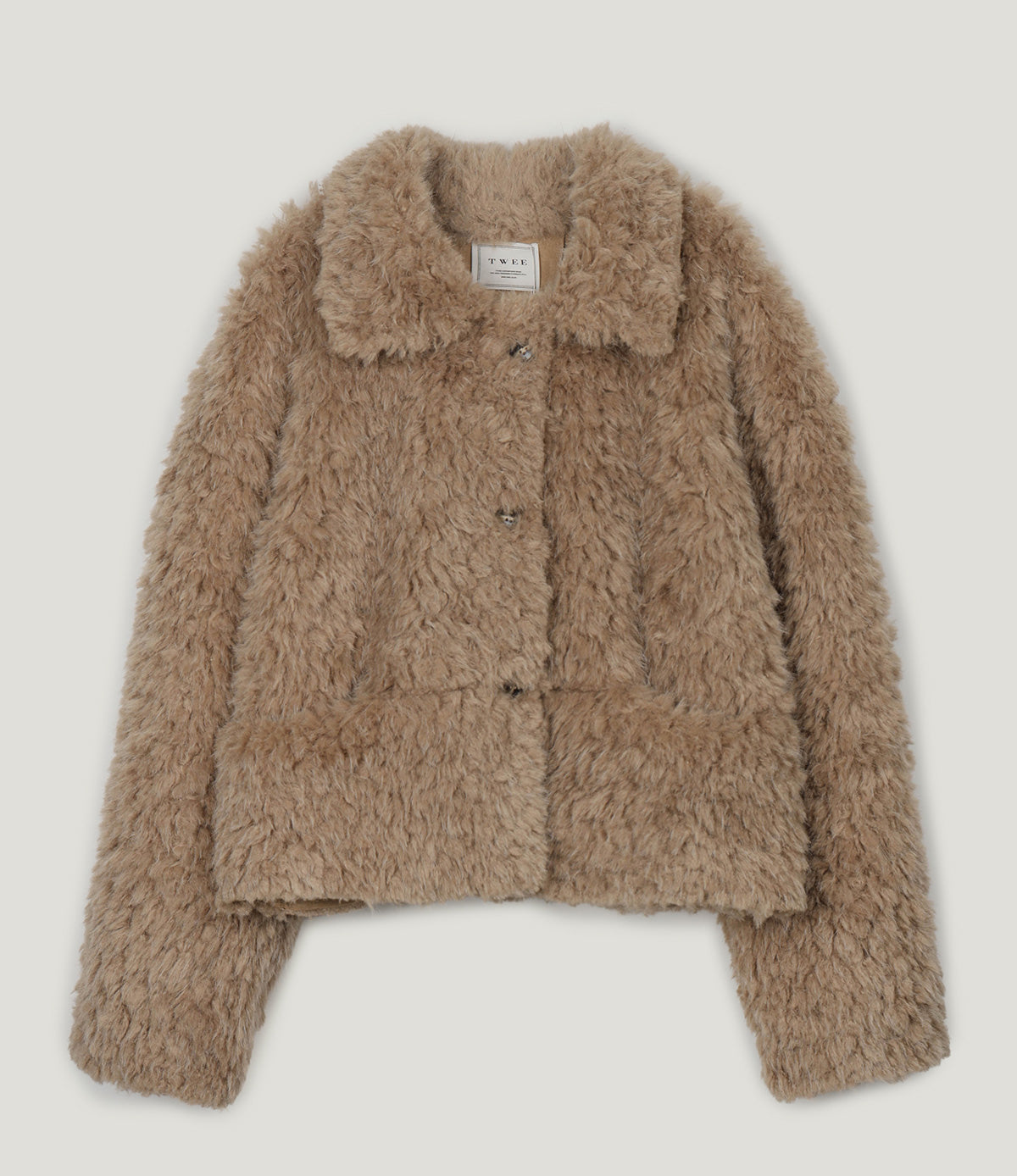 Buard Shearling Collar Fur Jacket