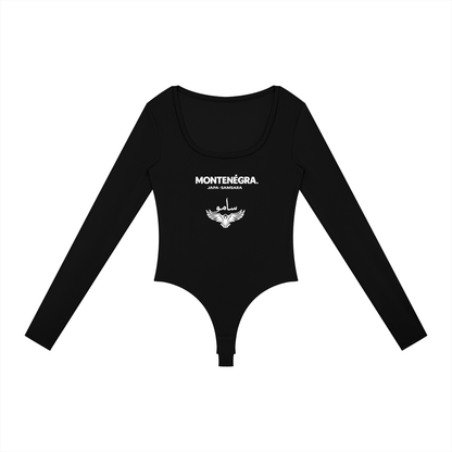 Montenegra Women's Tight Long Sleeve Yoga Bodysuit