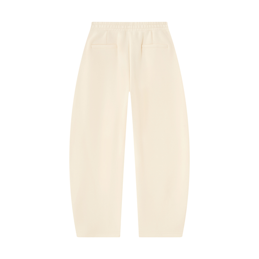 Montenegra Barrel Leg Sweatpants - Cream