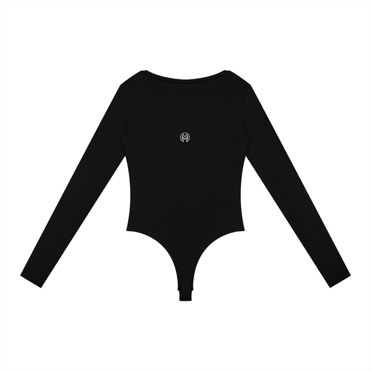 Montenegra Women's Tight Long Sleeve Yoga Bodysuit