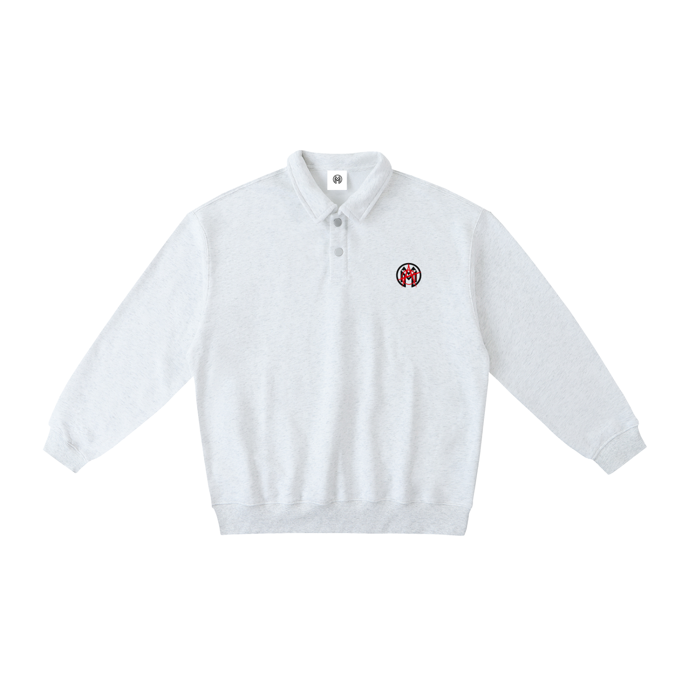 Montenegra Heavyweight Polo-Collar Sweatshirt