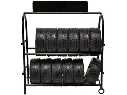 Raft metalic pentru anvelope cu jante și cauciucuri pentru modele la scară 1/24 de la American Diorama
