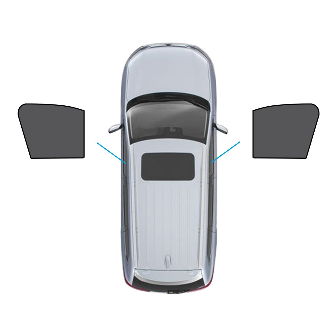 2x Front Magnetic Car Window Sun Shades Suitable for Mazda CX-3