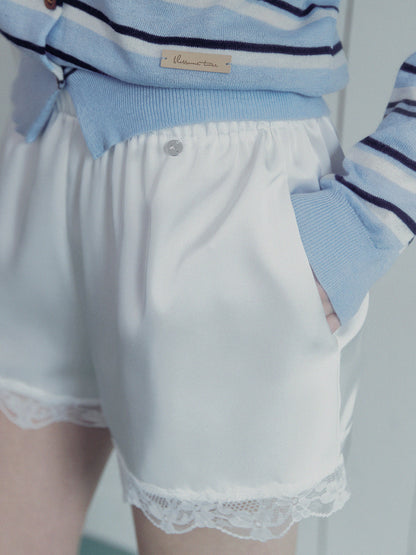 Trevit Satin Lace Short Pants