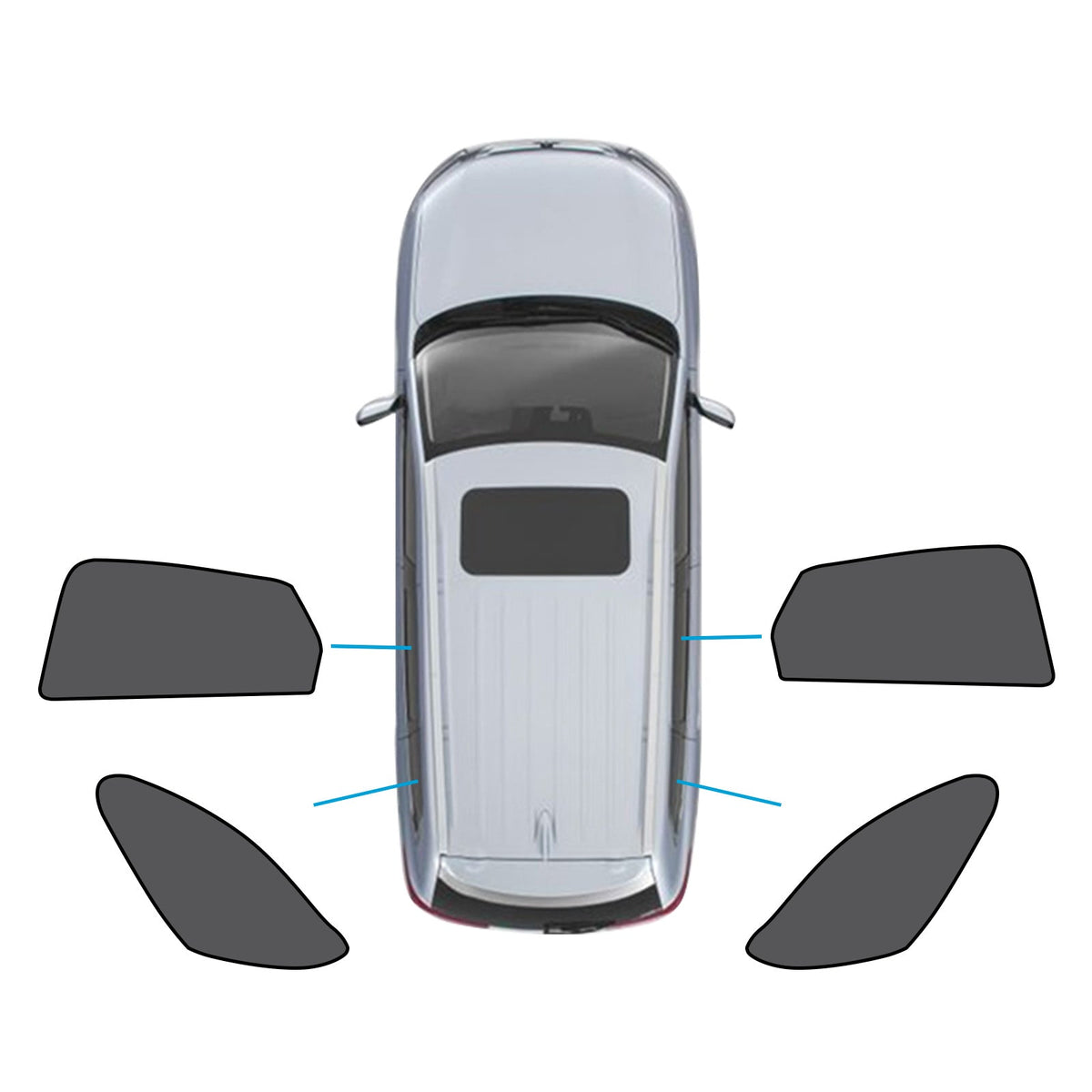 Car Window Magnetic Mesh Sun Blind Shades Suitable for Mazda CX-30 19-25