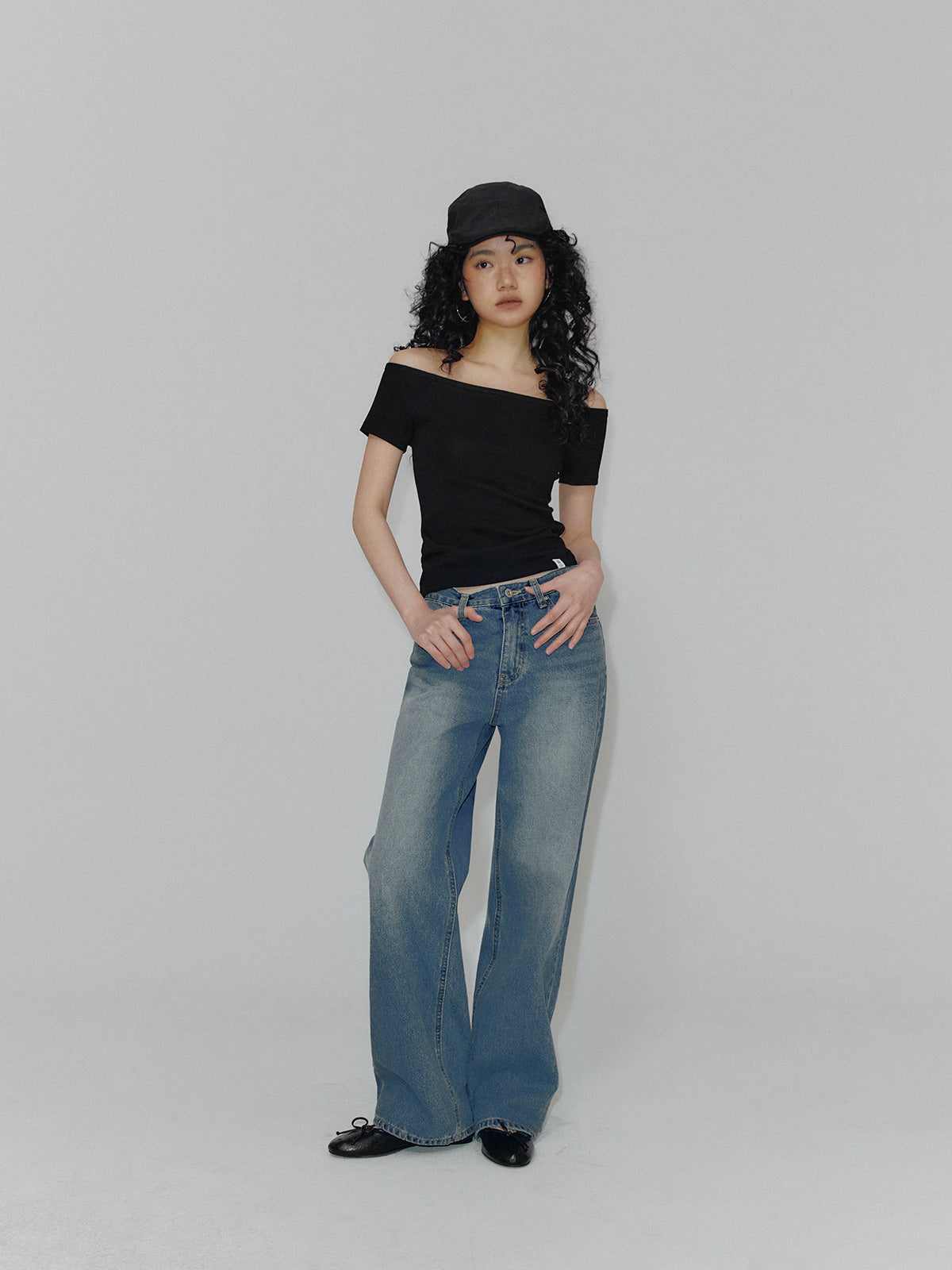 Indie Straight Long Denim Pants