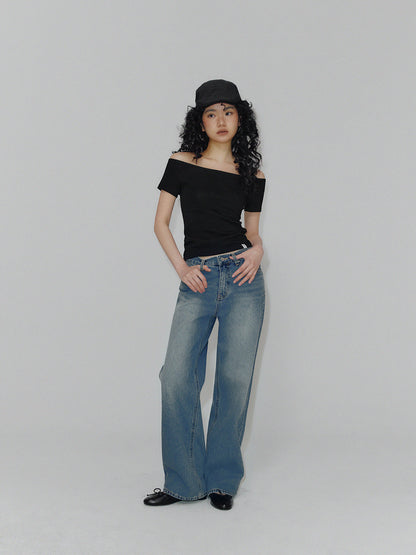 Indie Straight Long Denim Pants