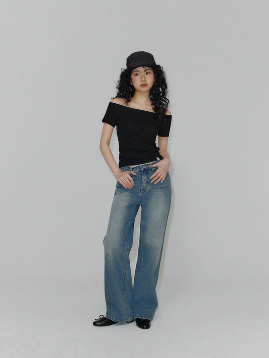 Indie Straight Long Denim Pants