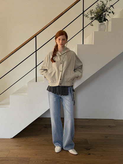 Hetz Button-Up Hooded Jumper