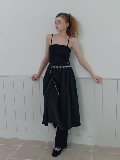 Hats Pintuck Sleeveless Dress