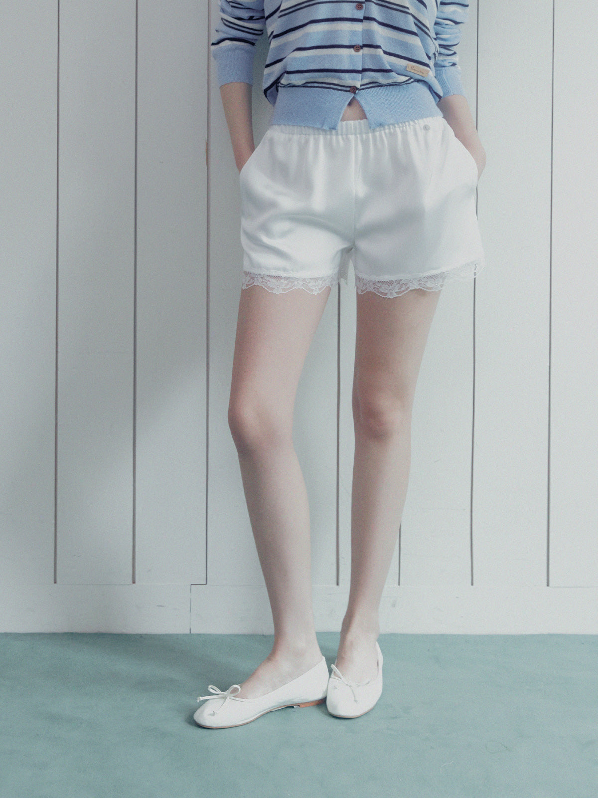 Trevit Satin Lace Short Pants