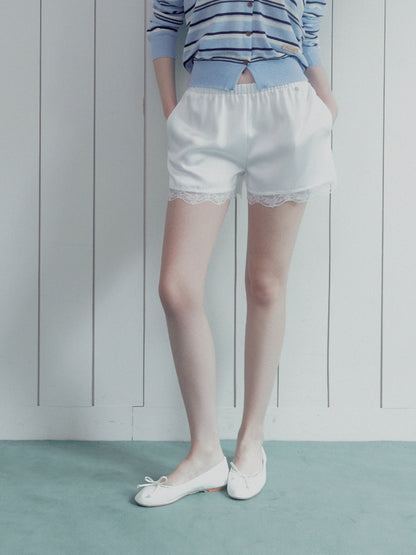 Trevit Satin Lace Short Pants