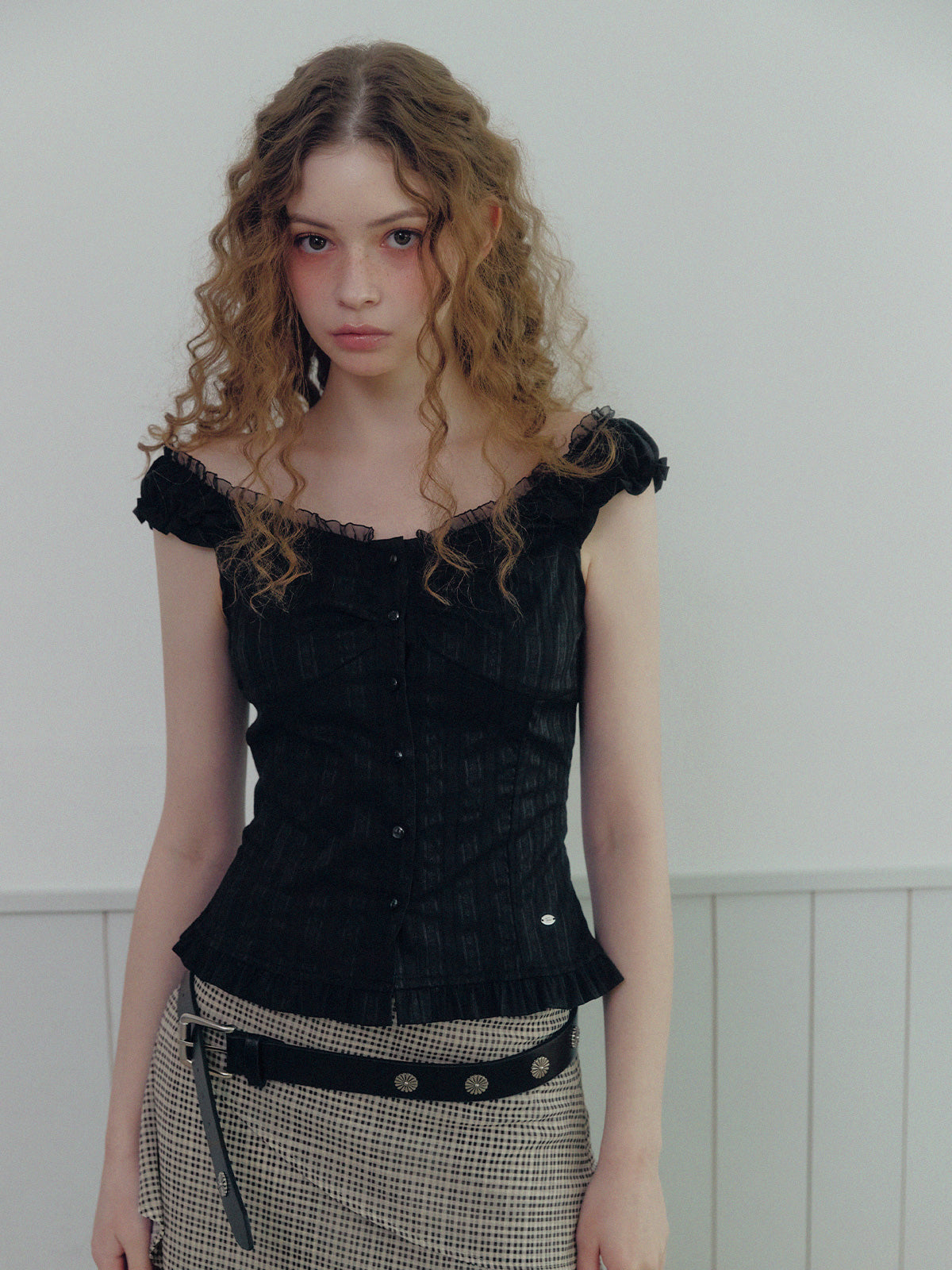 Untive Pattern Sleeveless Blouse