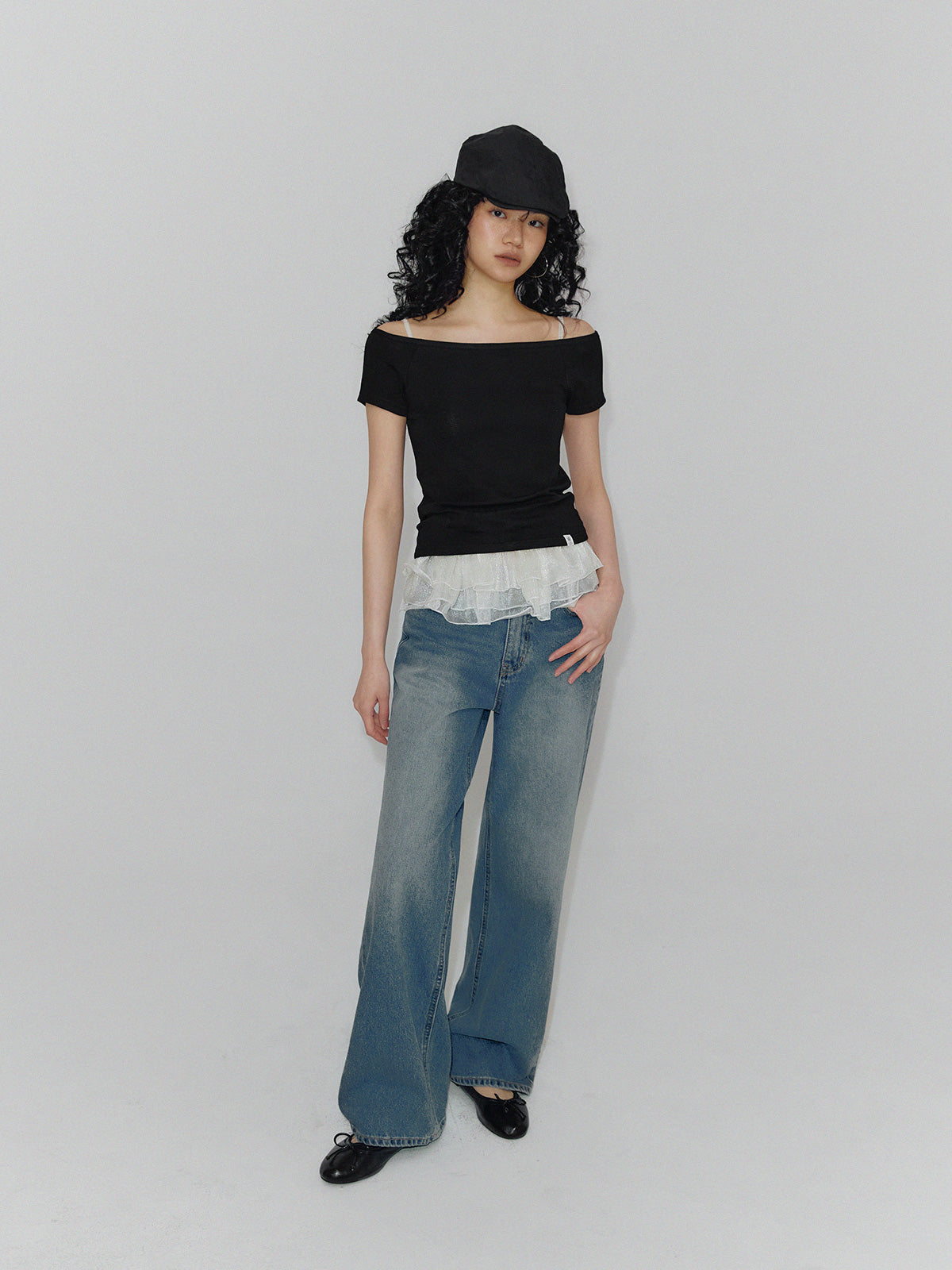 Indie Straight Long Denim Pants