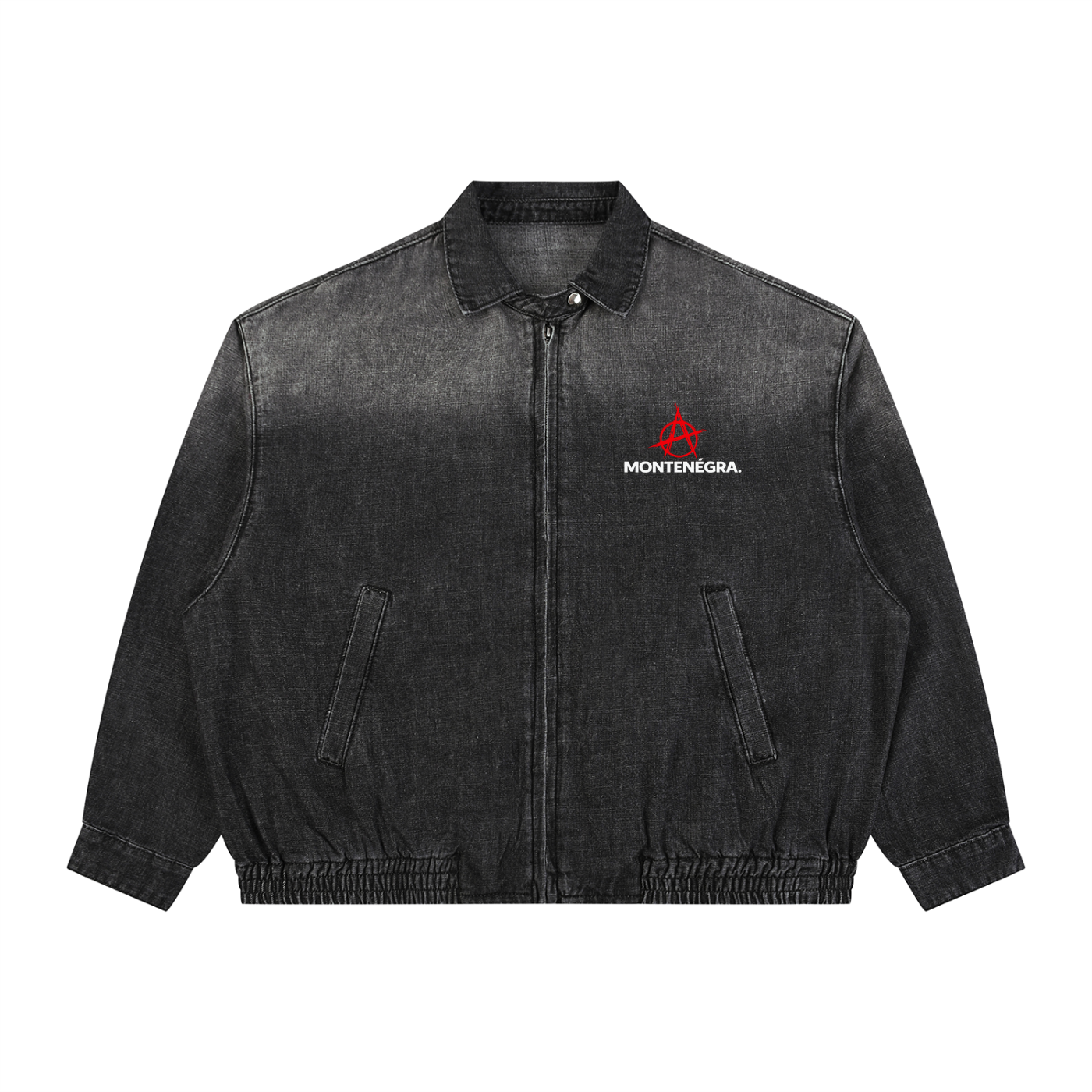Montenegra Vintage Wash Full-Zip Denim Jacket