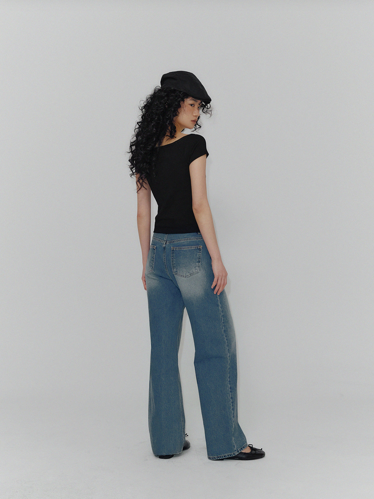 Indie Straight Long Denim Pants