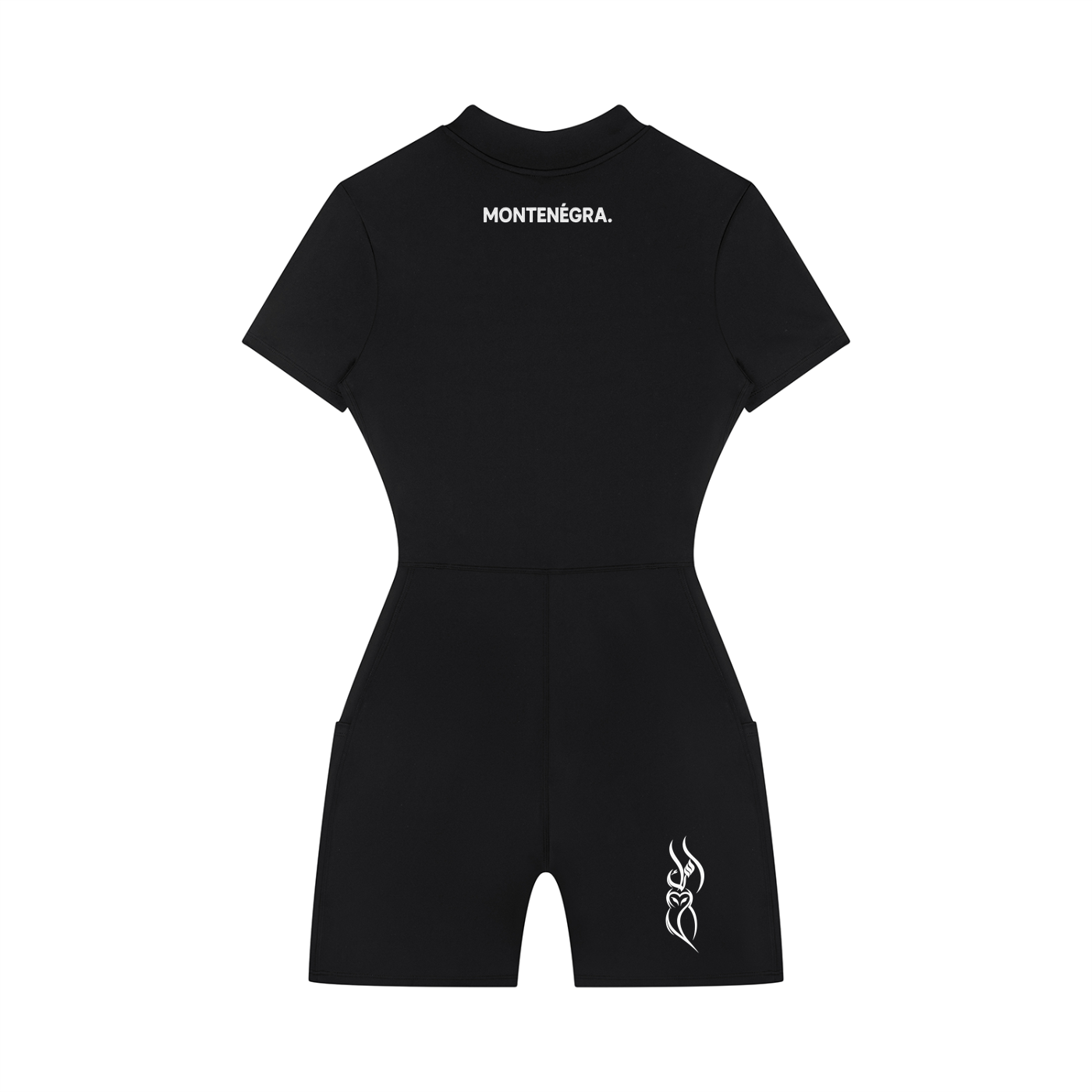 Montenegra Women's Quarter-Zip Short Sleeve Romper