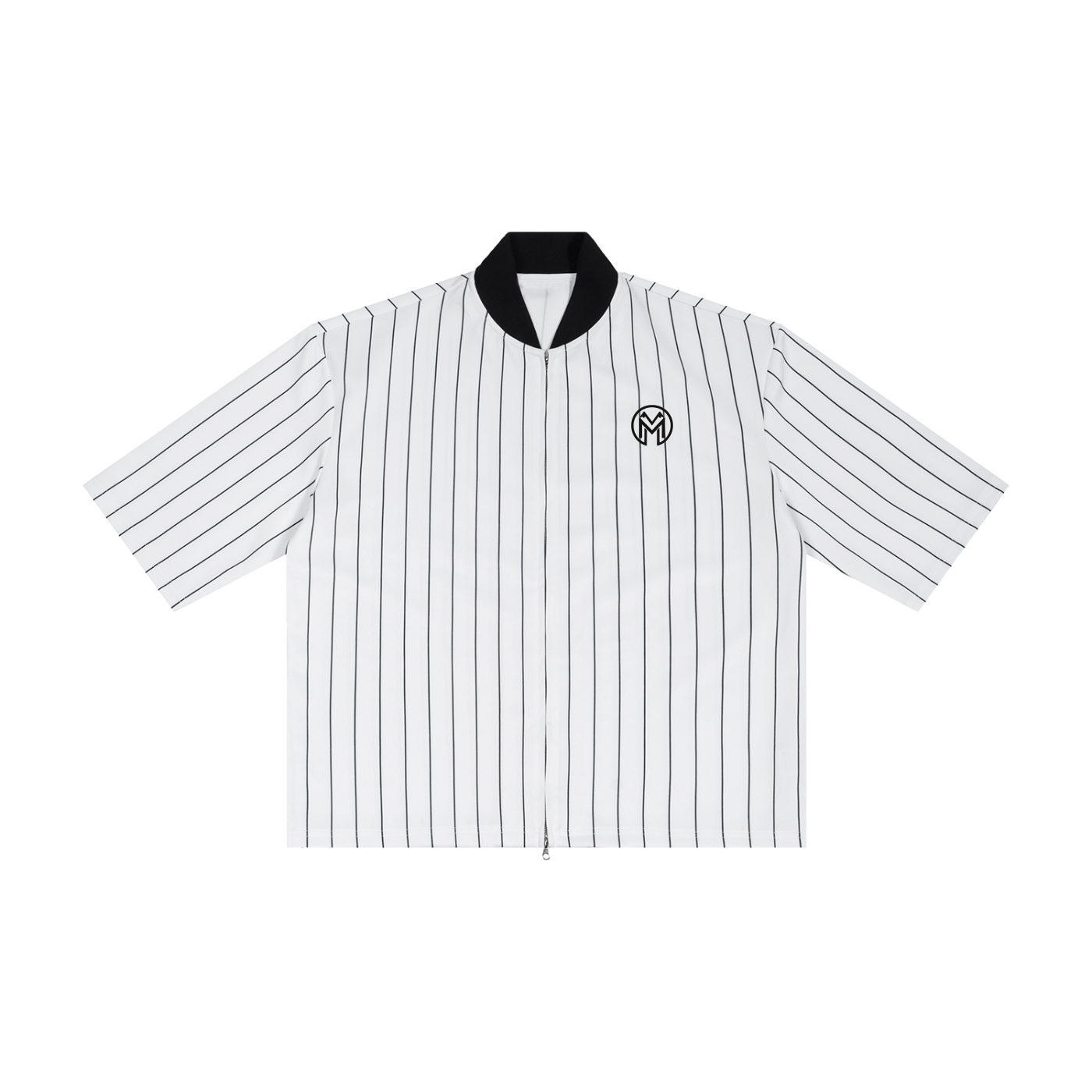 Montenegra Striped Full-Zip Baseball Jersey