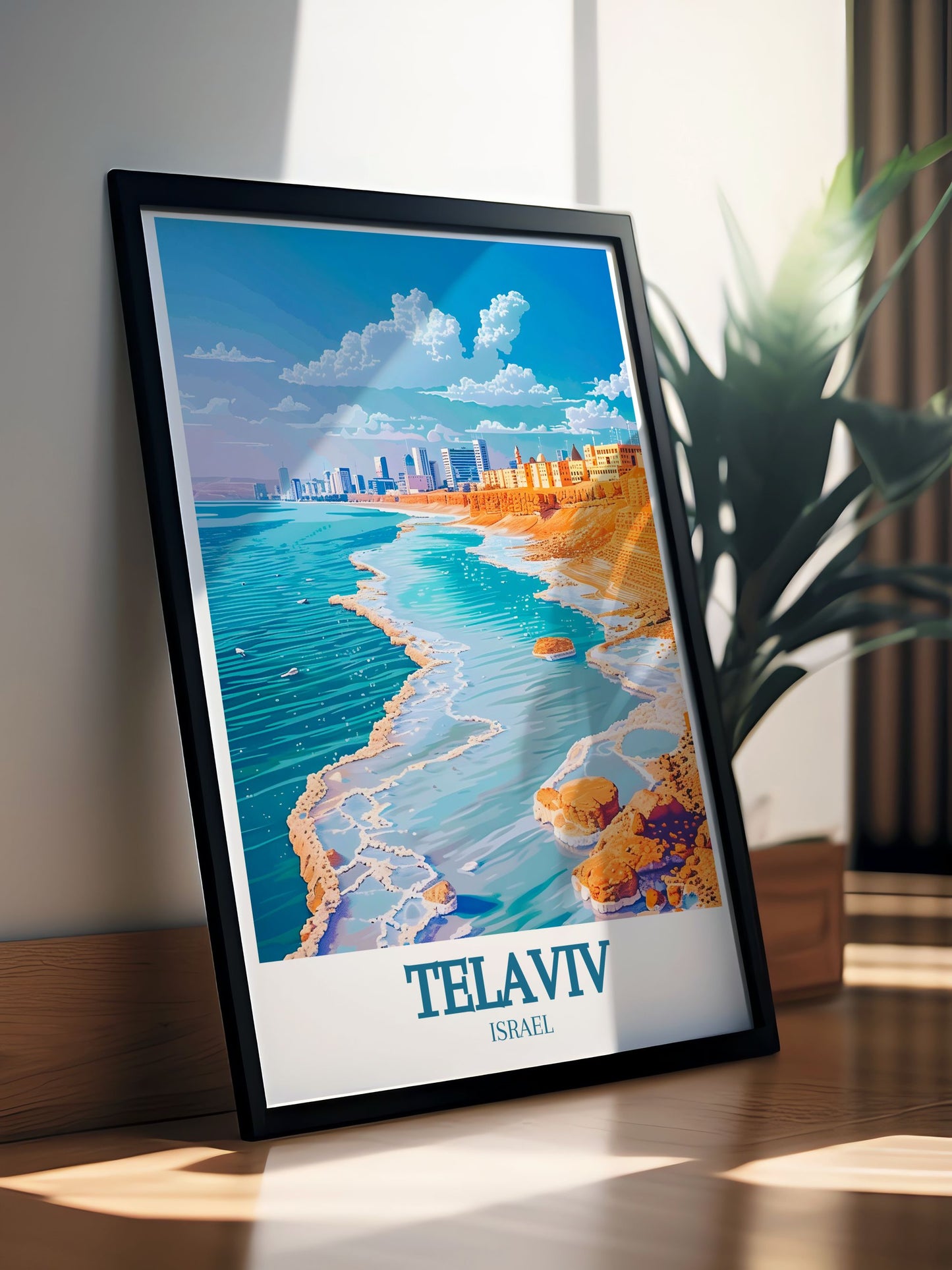 Israel Home Decor - Dead Sea  Art Prints  - Tel Aviv Canvas Art