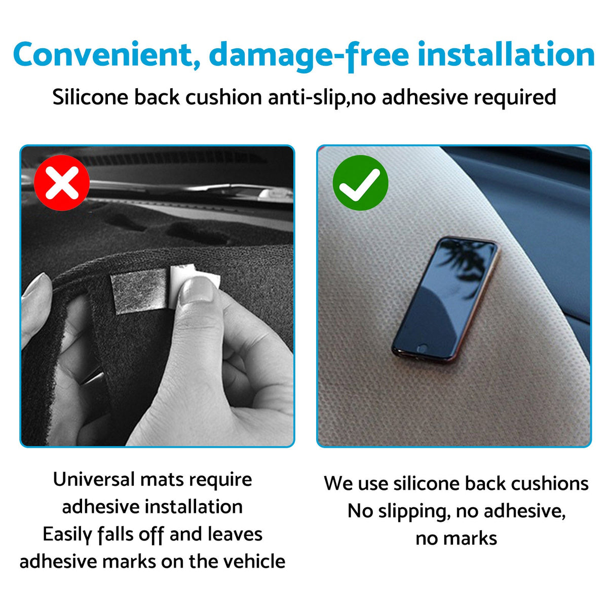 Dash Mat Microfiber Leather Dashboard Cover Suitable for Mazda CX-5 With HUD