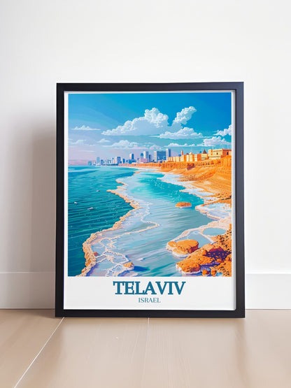Israel Home Decor - Dead Sea  Art Prints  - Tel Aviv Canvas Art