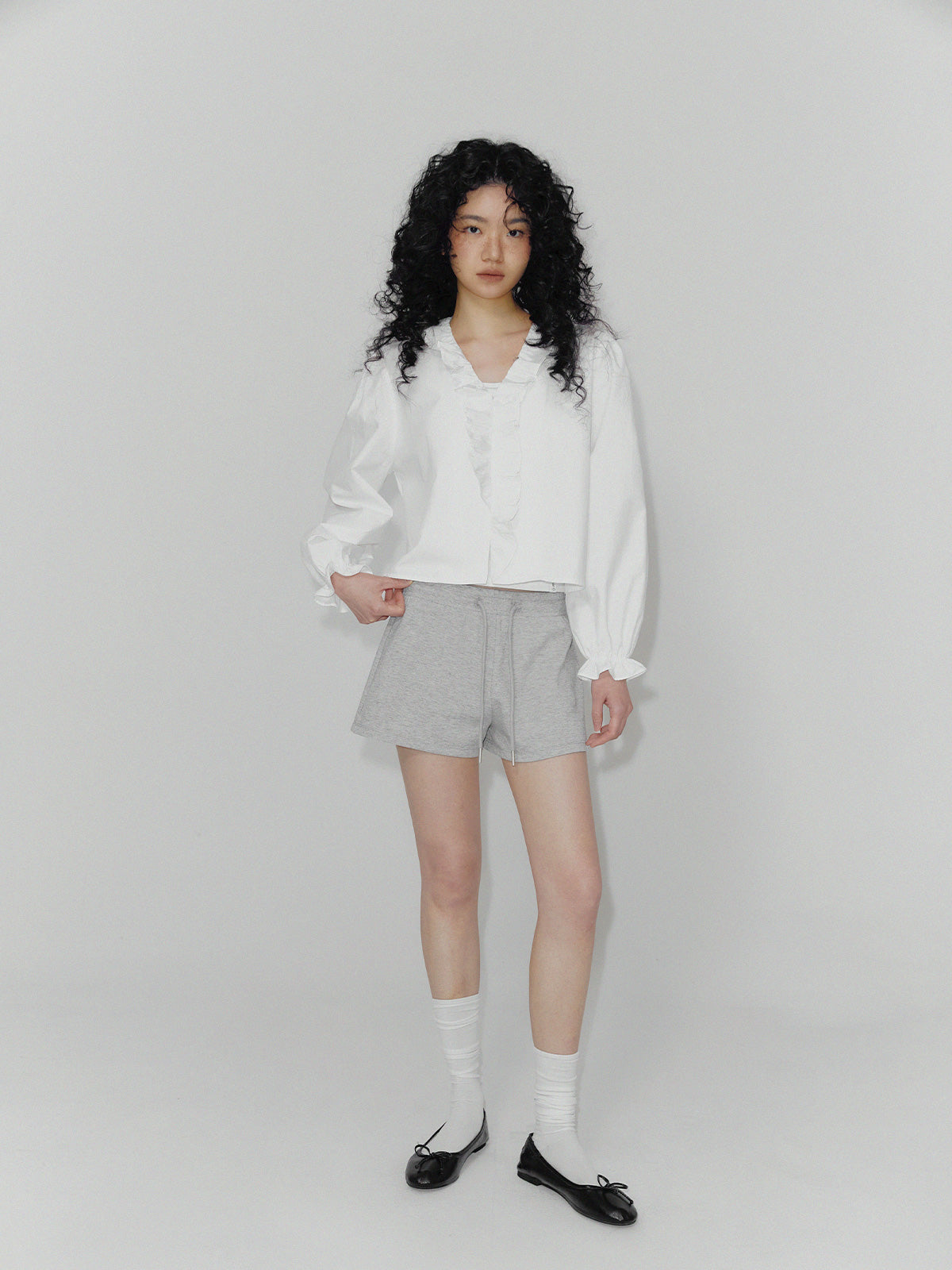 Ilin Bohemian Ruffle Long Sleeve Blouse