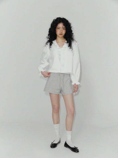 Ilin Bohemian Ruffle Long Sleeve Blouse