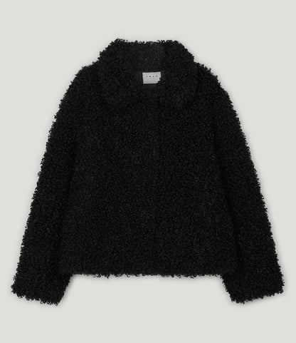 Rotten Wide-Collar Teddy Fur Jacket