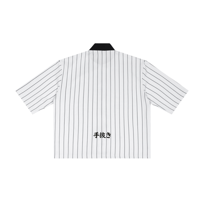 Montenegra Striped Full-Zip Baseball Jersey