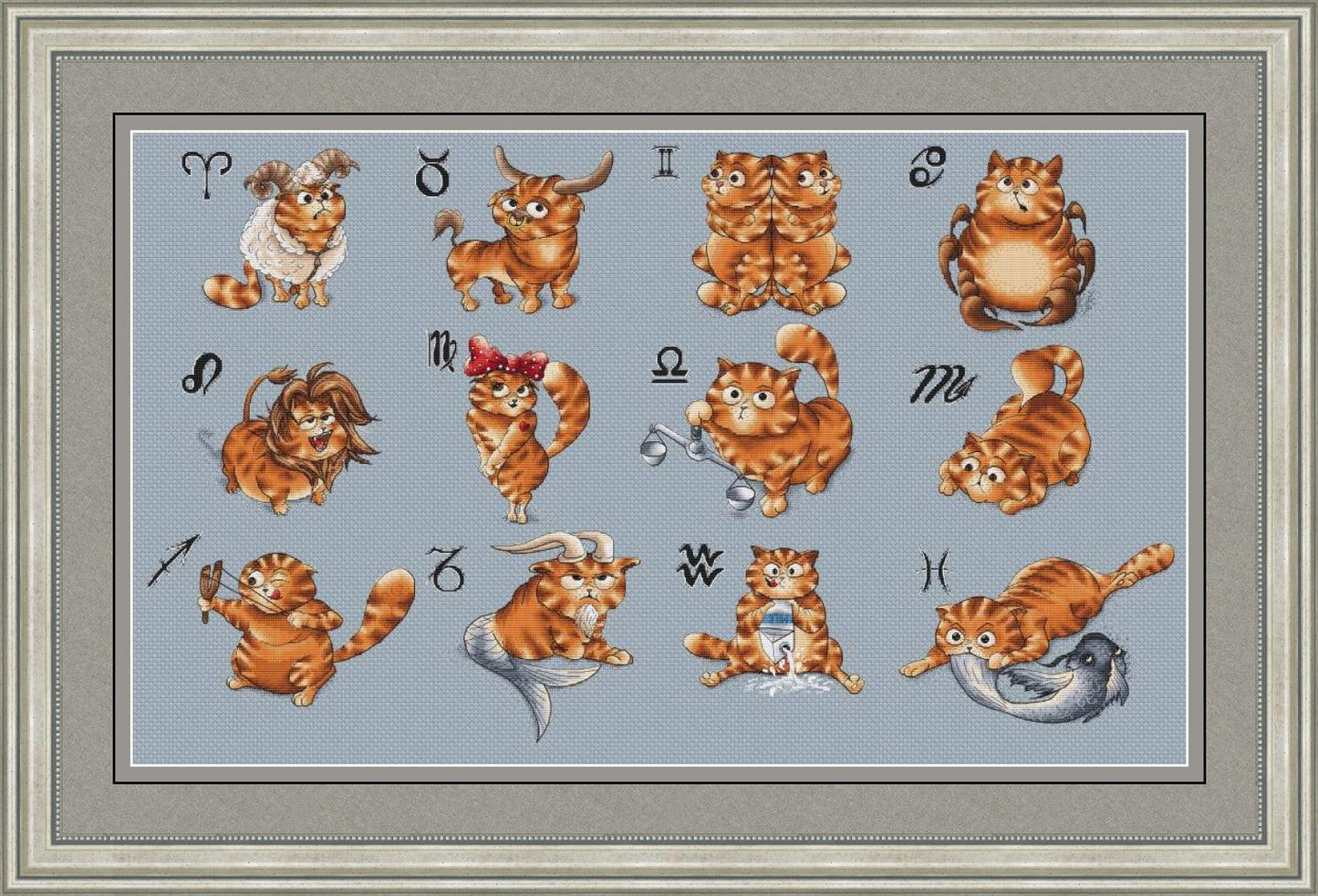 Horoscope. Taurus - PDF Cross Stitch Pattern